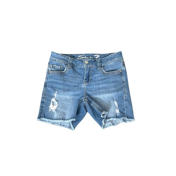 Seven Oaks Pants - Seven Denim Distressed Short Jeans Size 4
